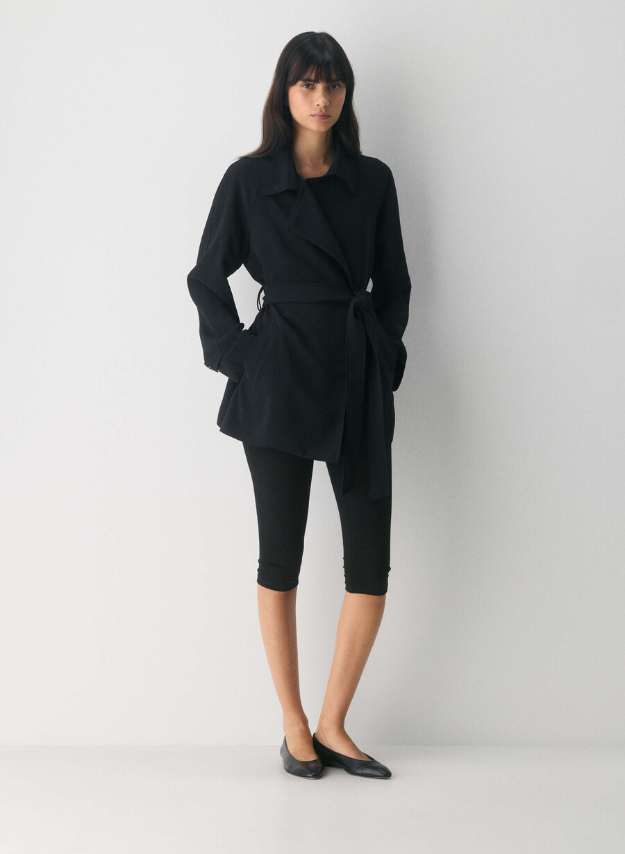 the splendor mid trench coat schwarz