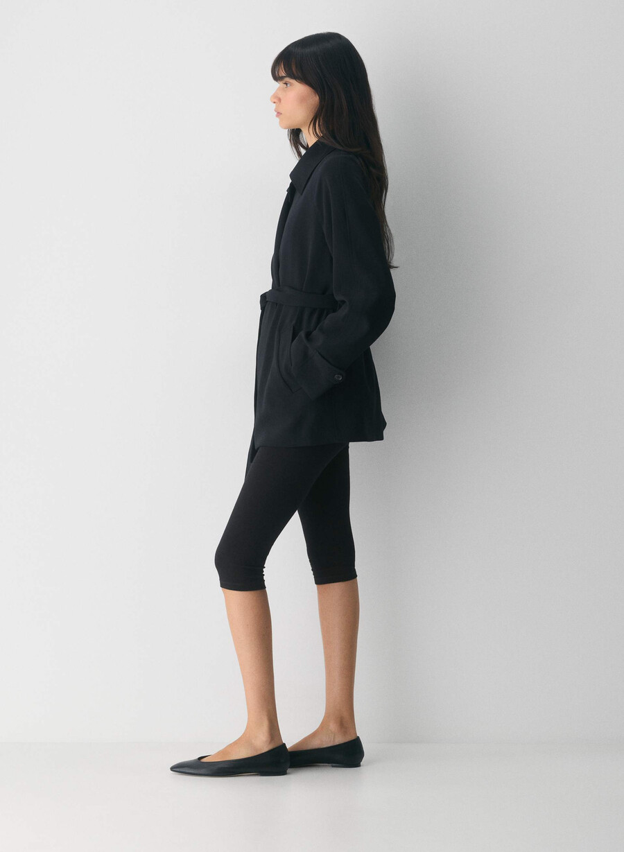 the splendor mid trench coat schwarz