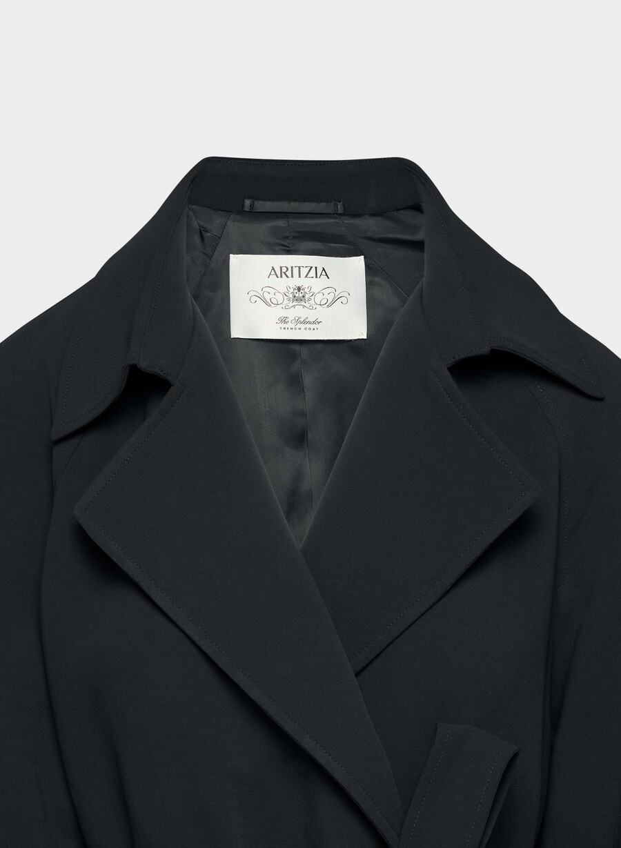 the splendor mid trench coat schwarz