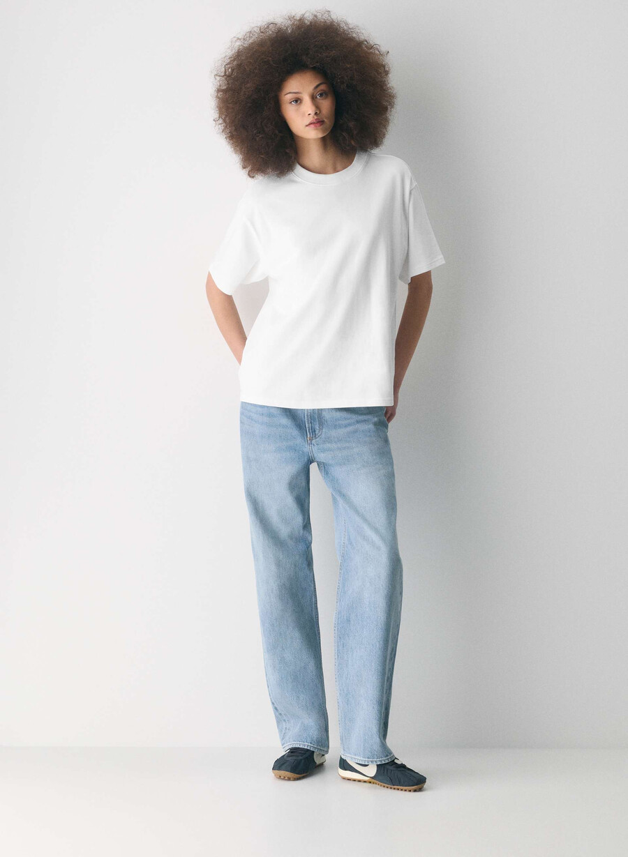 mighty cotton delta t-shirt weiss
