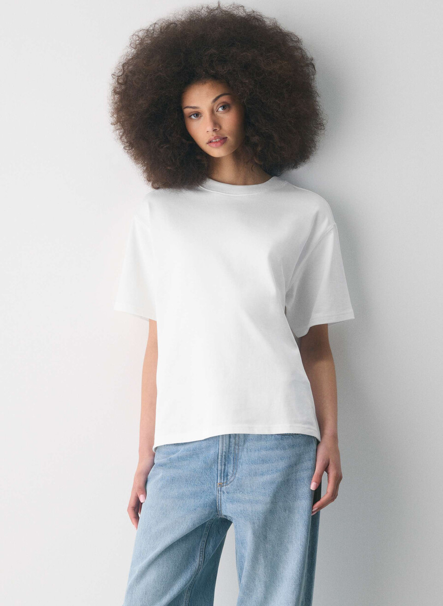 mighty cotton delta t-shirt weiss