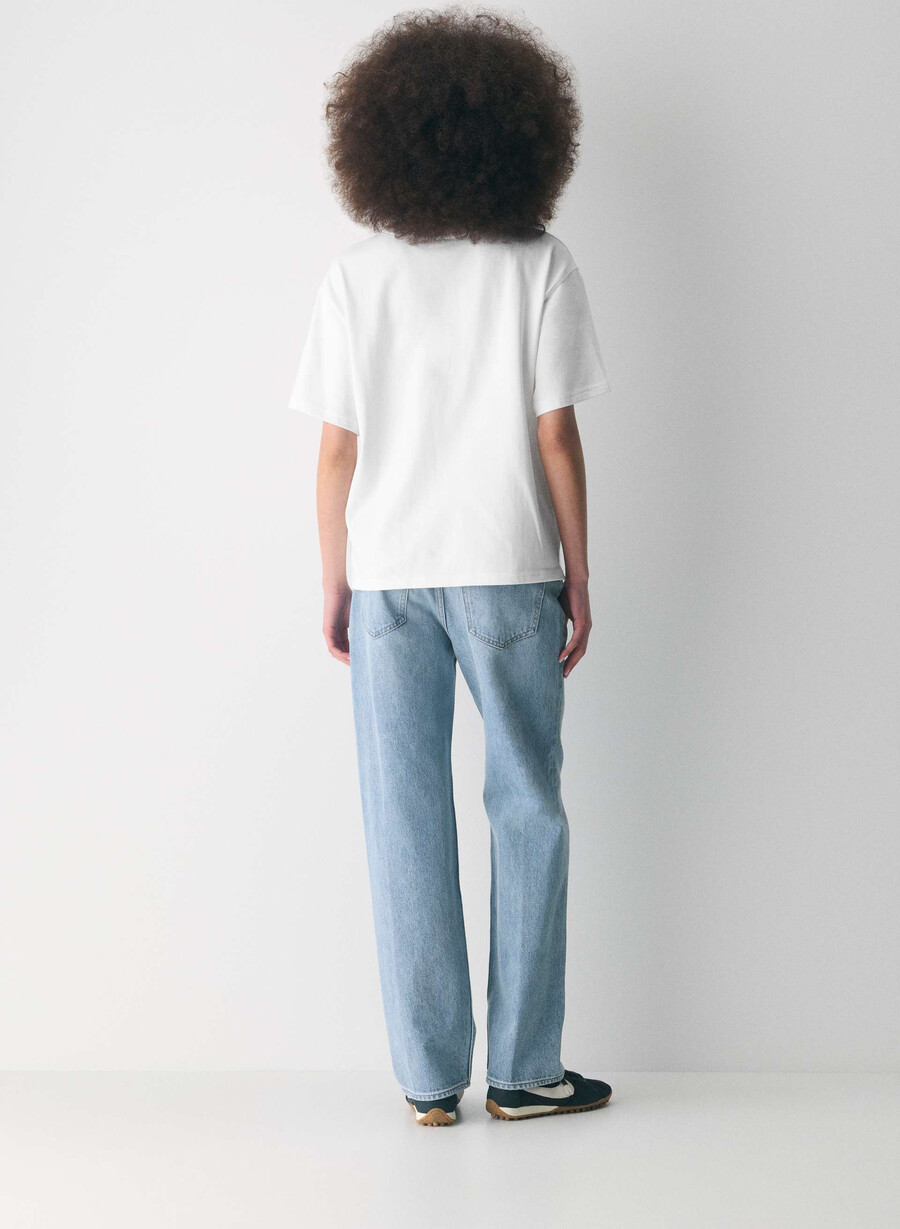 mighty cotton delta t-shirt weiss
