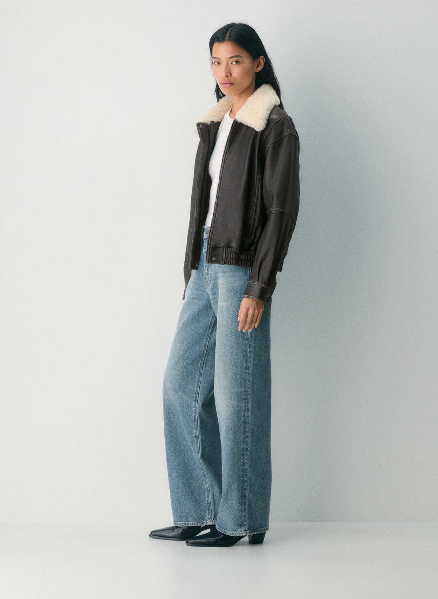 denim forum cleo relaxed hi-rise wide jeans vintage mittelblau