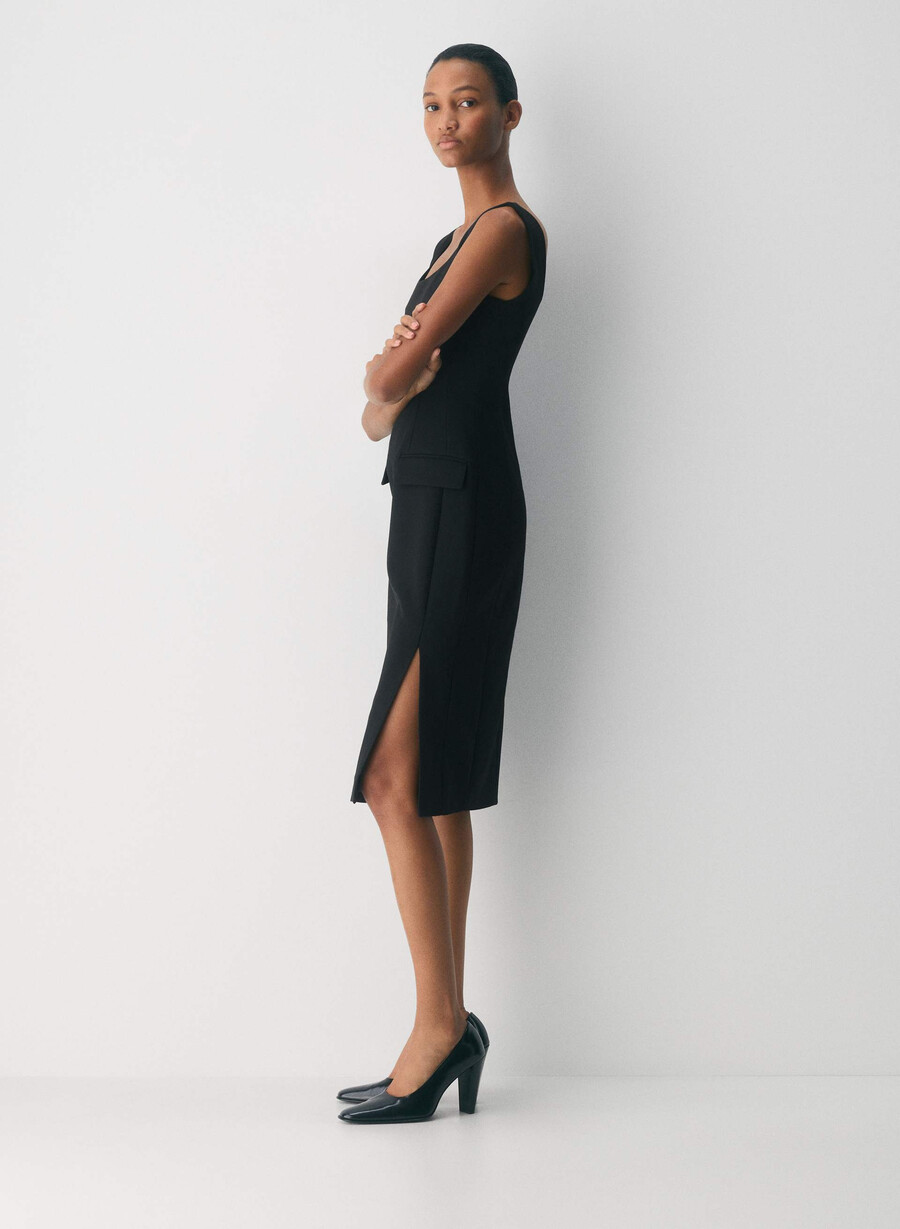 traction dress - reessential black
