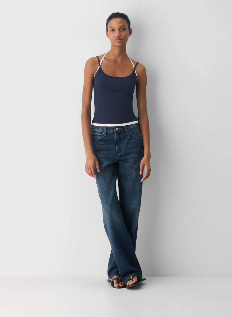 homestretch smooth juke halter top admiralweiss