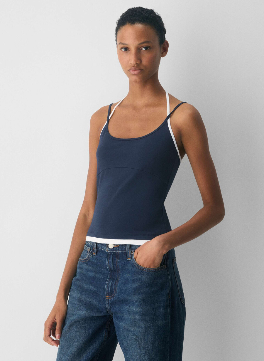homestretch smooth juke halter top admiralweiss