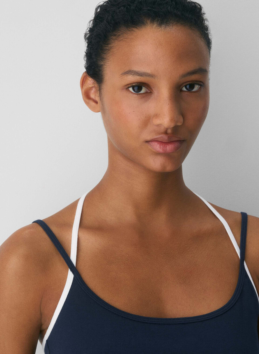 homestretch smooth juke halter top admiralweiss