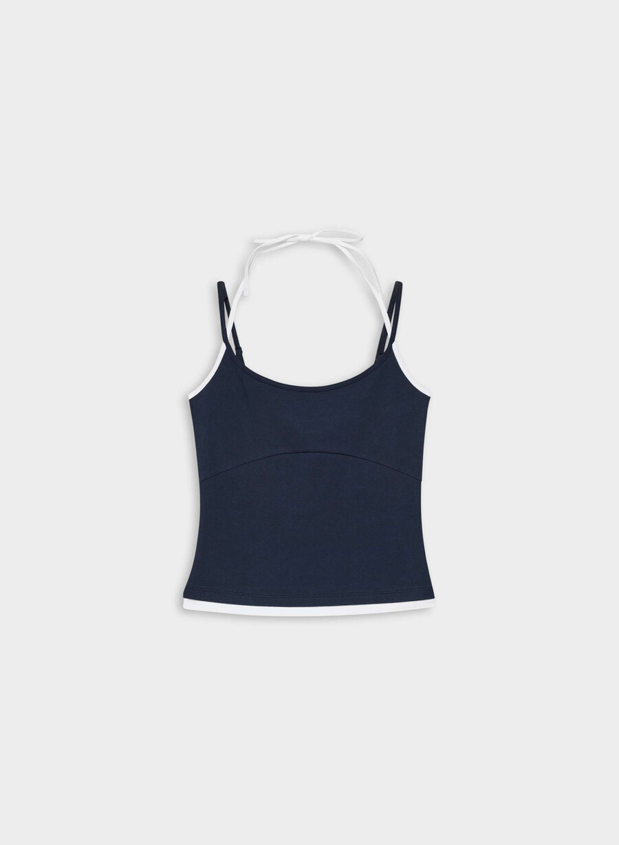 homestretch smooth juke halter top admiralweiss