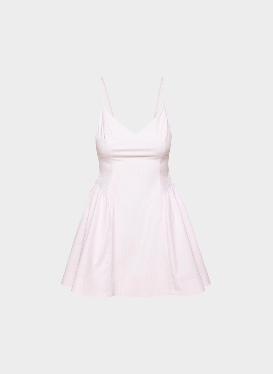 technique poplin minikleid ingrd strp vl pkbw