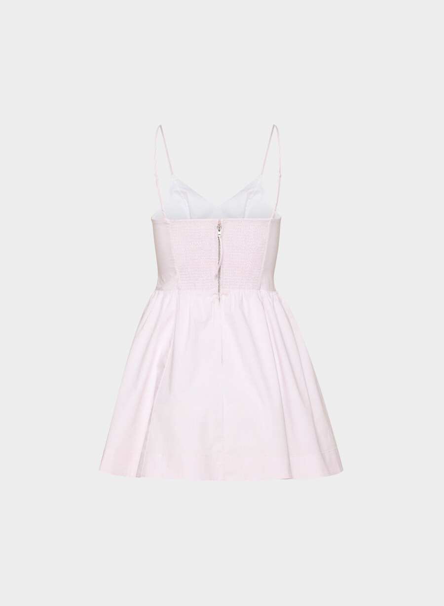 technique poplin minikleid ingrd strp vl pkbw