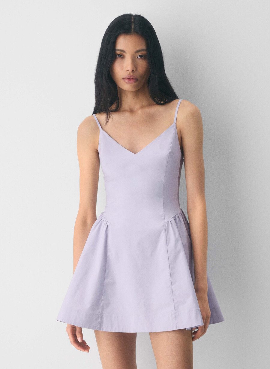 technique poplin minikleid ingrd strp vl pkbw