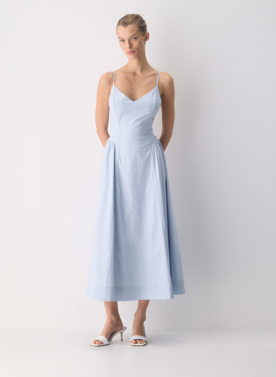 technik popeline kleid ingrd strp fr blbw