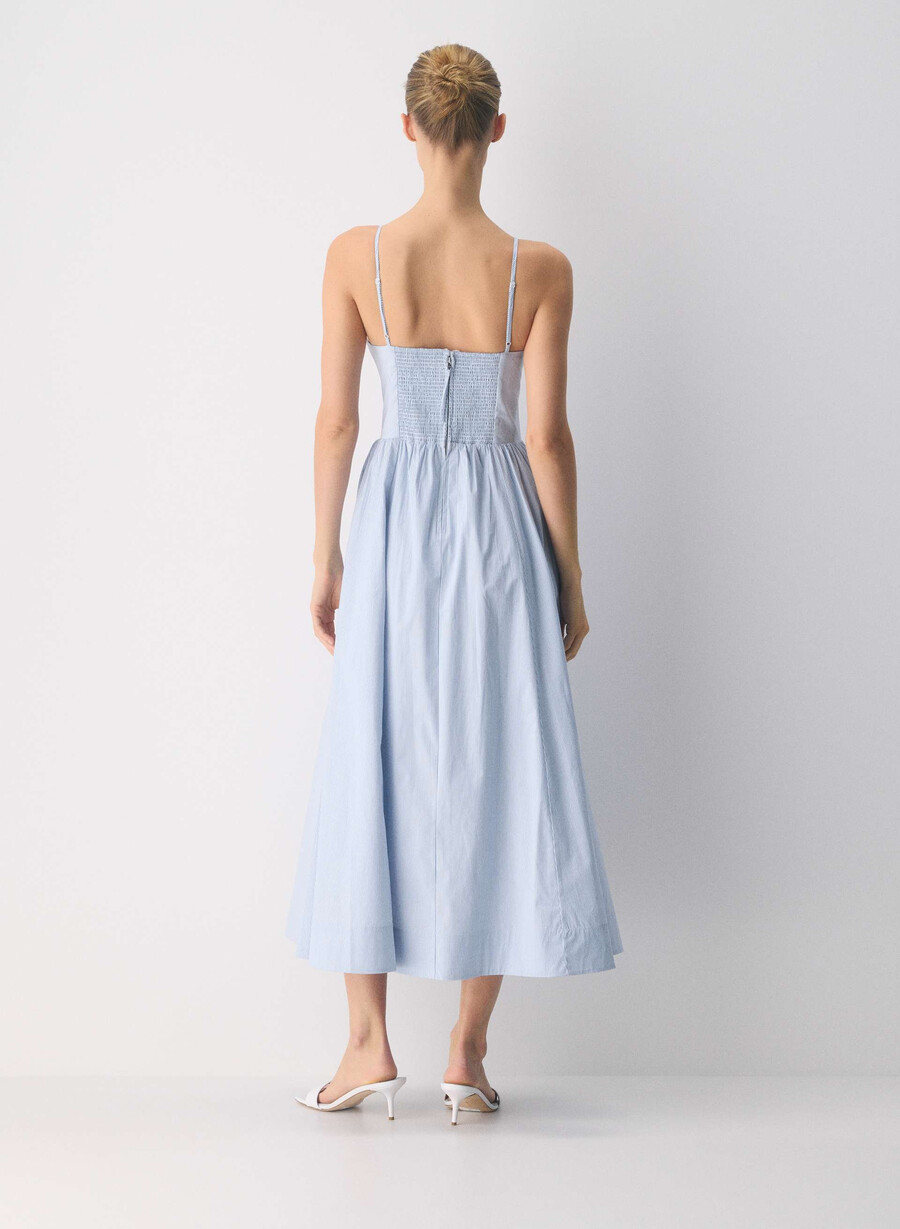 technik popeline kleid ingrd strp fr blbw