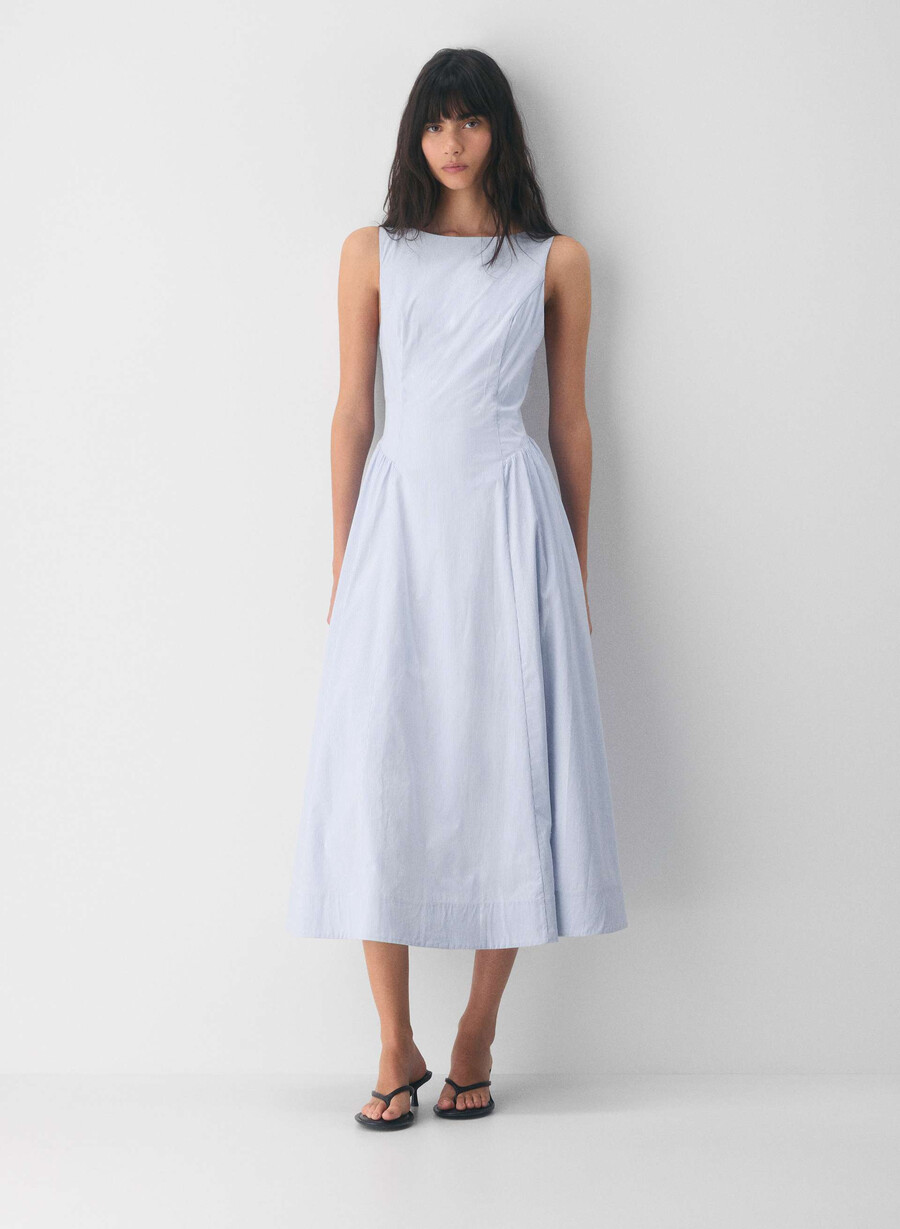 tina popeline-kleid ingrd strp fr blbw