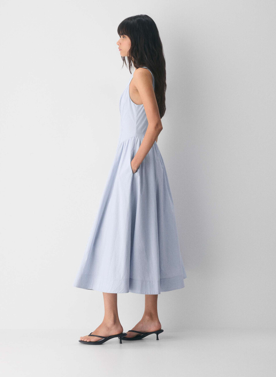 tina popeline-kleid ingrd strp fr blbw