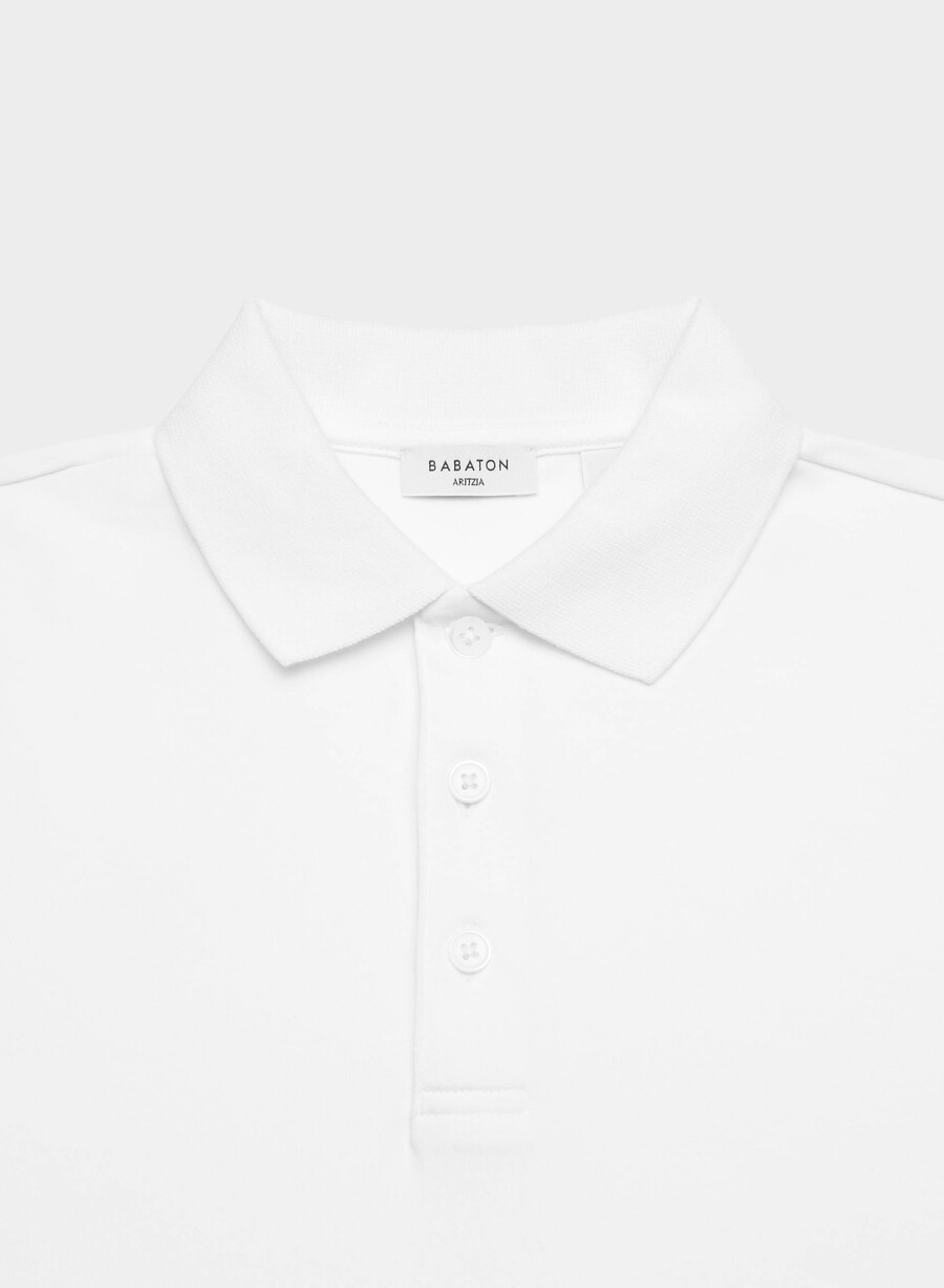 interlock cotton consensus polo weiss