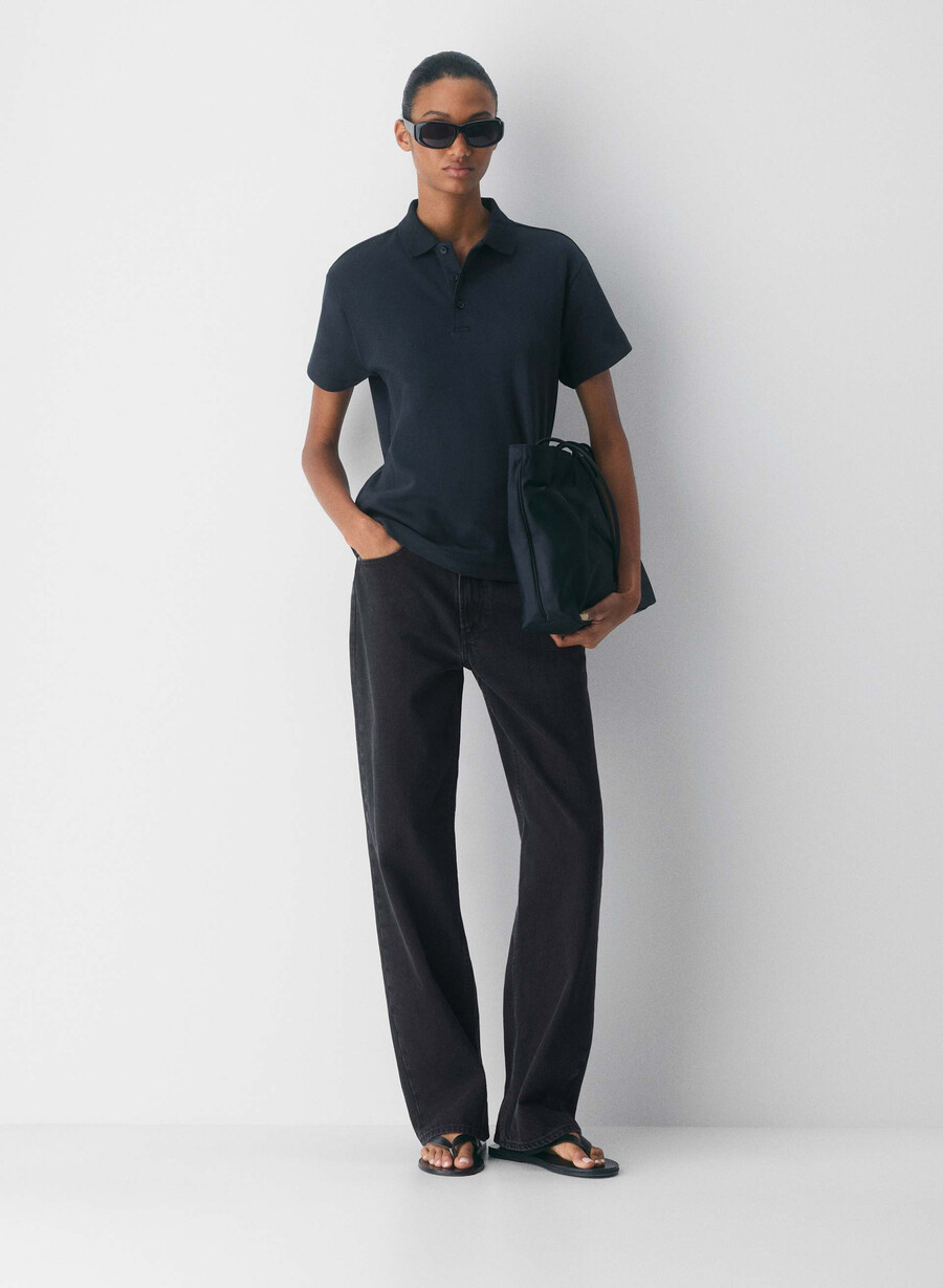 interlock cotton consensus polo dunkelblau