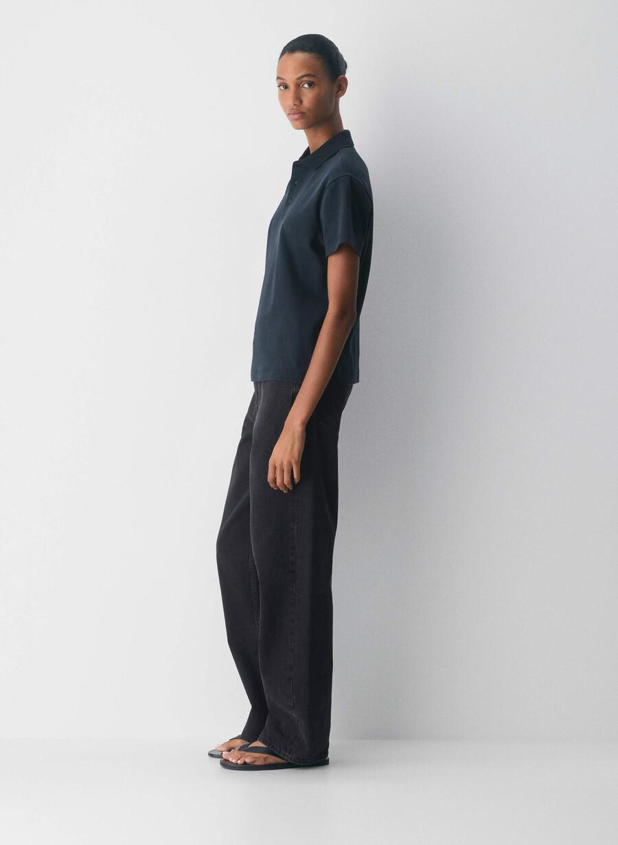 interlock cotton consensus polo dunkelblau