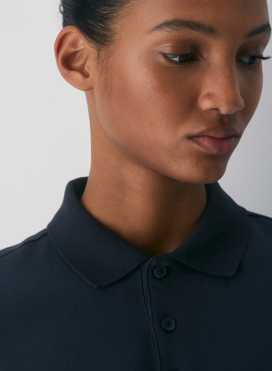 interlock cotton consensus polo dunkelblau
