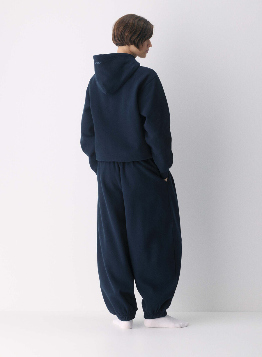 gemütliche sweatfleece mega balloon jogger admiral