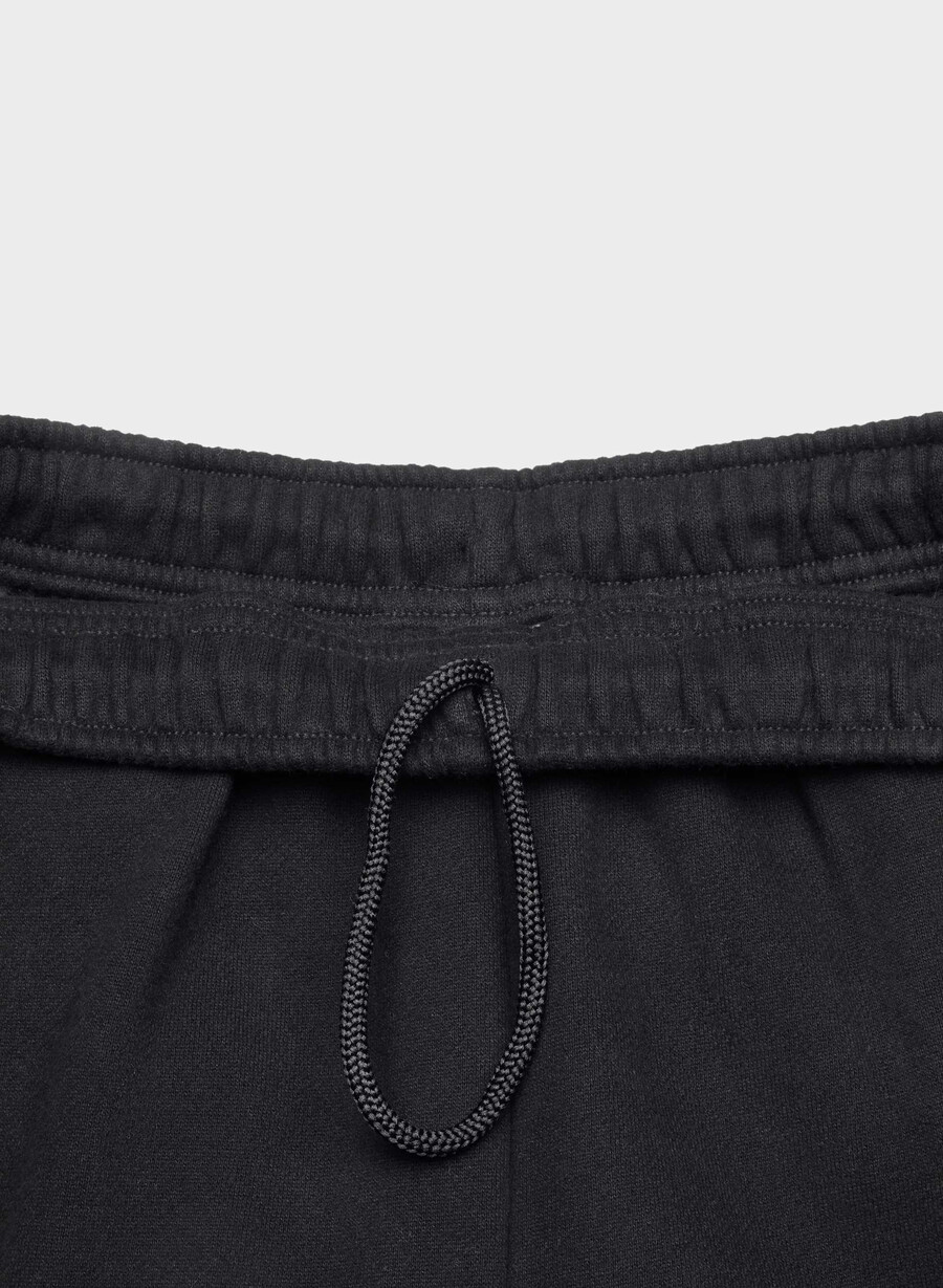 gemütliche fleece-jogginghose mit mega-ballonmuster schwarz