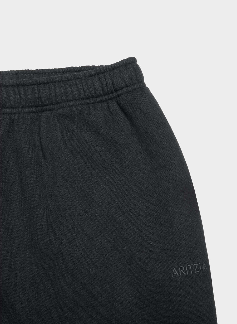 gemütliche fleece-jogginghose mit mega-ballonmuster schwarz