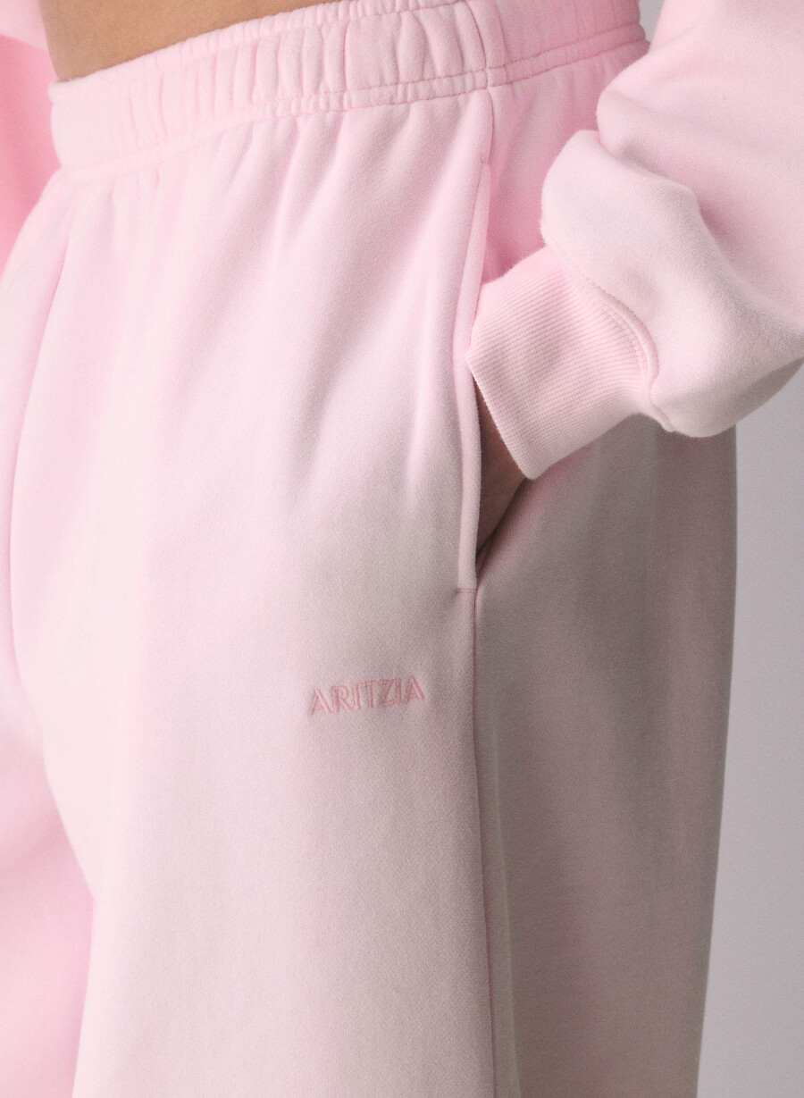 kuschelige sweatfleece mega balloon jogger villa pink