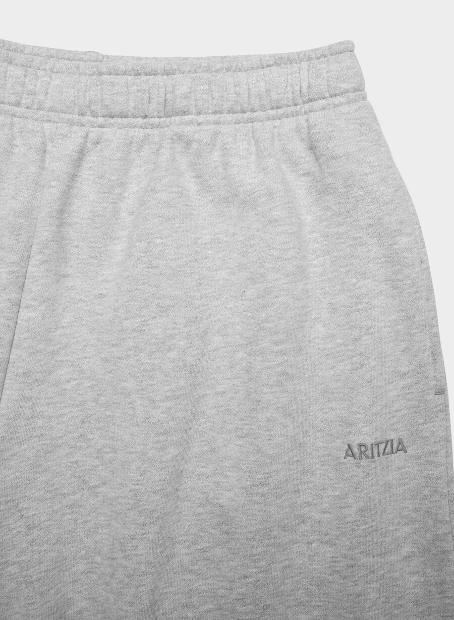 gemütliche fleece-jogginghose mit mega-ballonmuster heather chrome