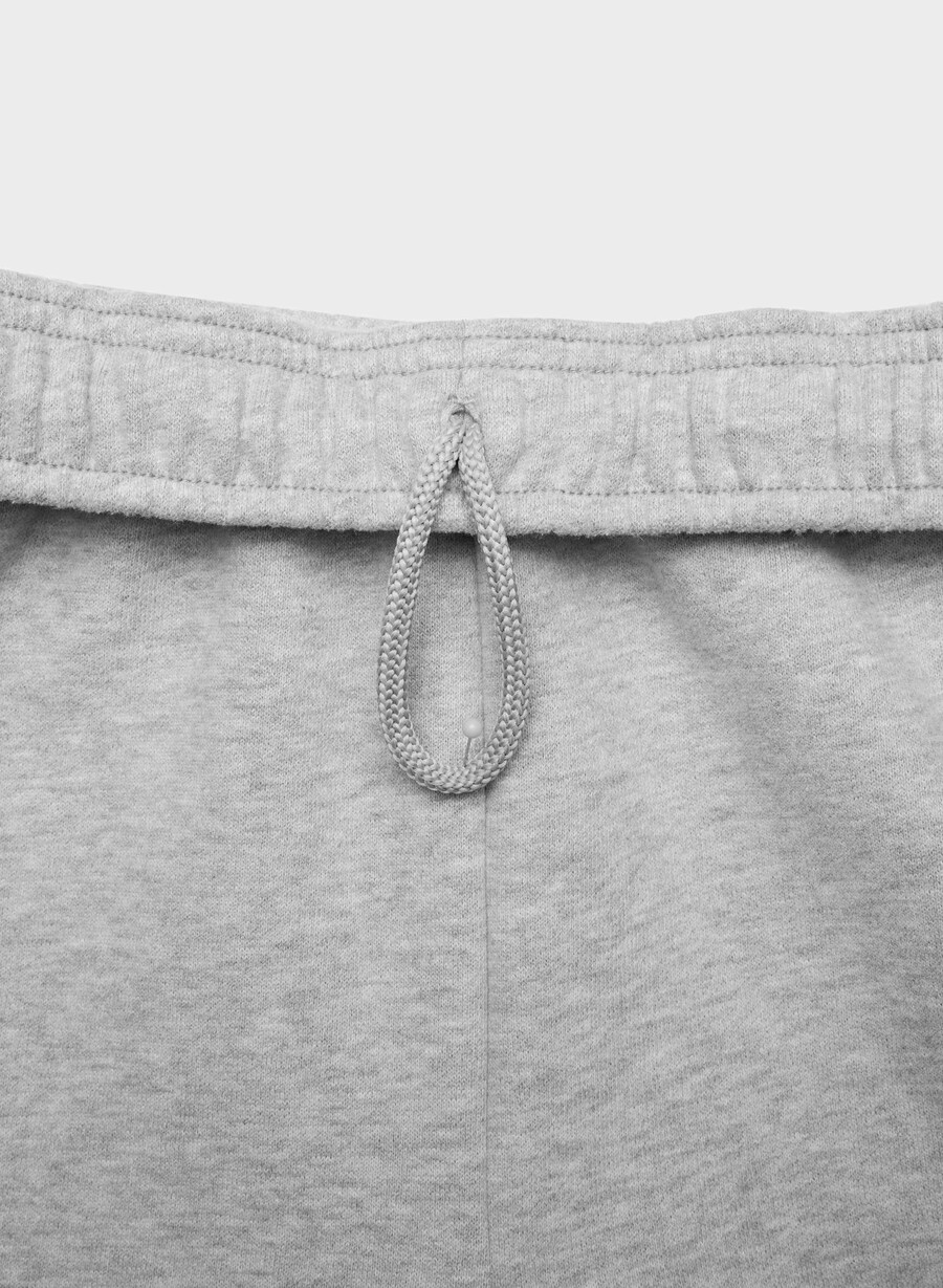 gemütliche fleece-jogginghose mit mega-ballonmuster heather chrome