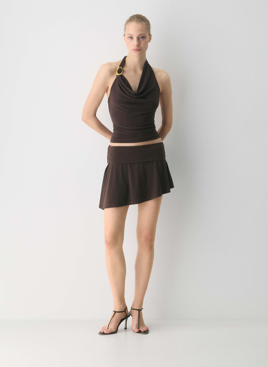 smooth matter dekanter-halter-top reiches mochabraun