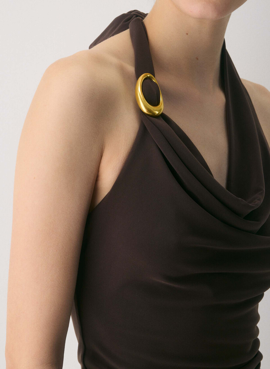 smooth matter dekanter-halter-top reiches mochabraun