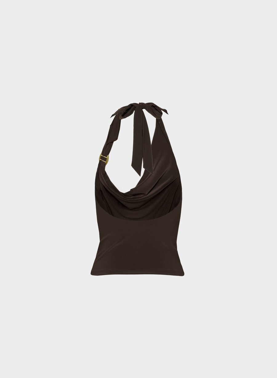 smooth matter dekanter-halter-top reiches mochabraun