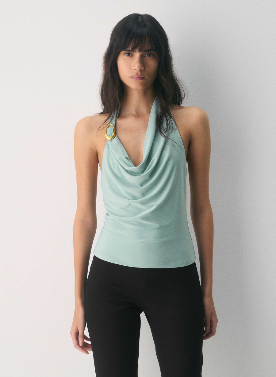 smooth matter dekanter halter top goddess sage
