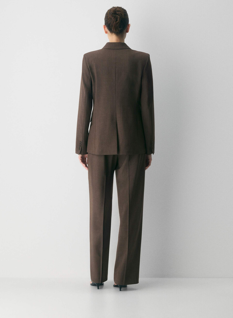produzent wollblazer heather rich mocha brn