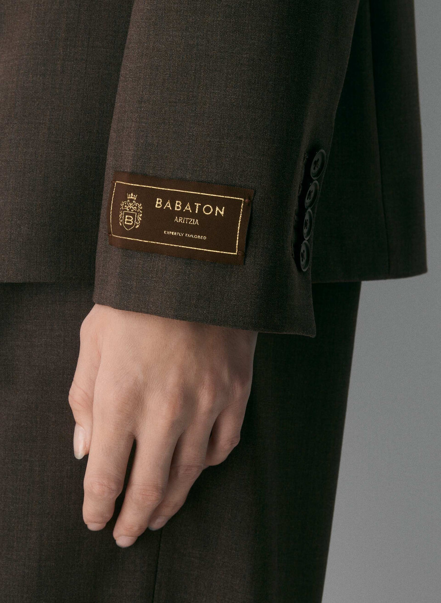 produzent wollblazer heather rich mocha brn