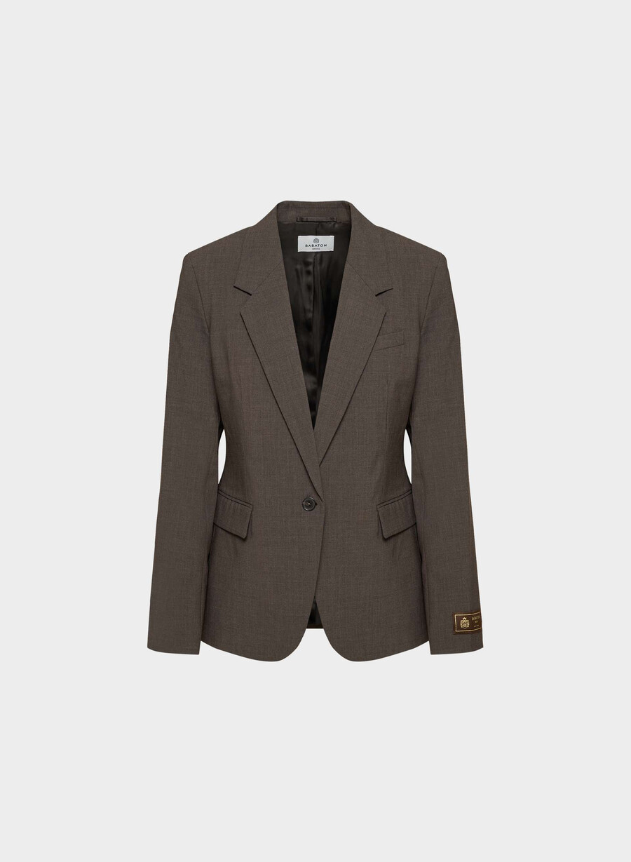 produzent wollblazer heather rich mocha brn