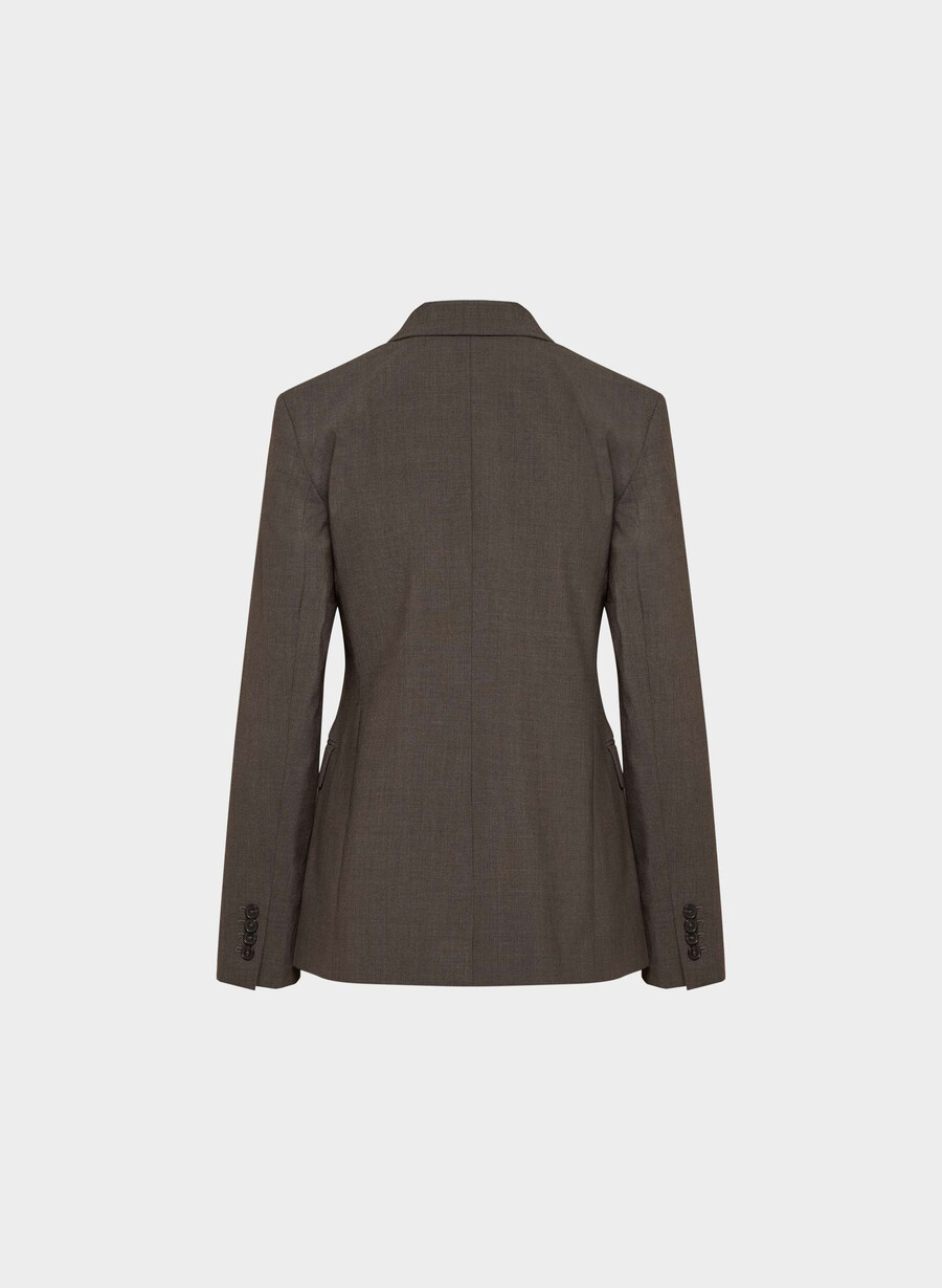produzent wollblazer heather rich mocha brn