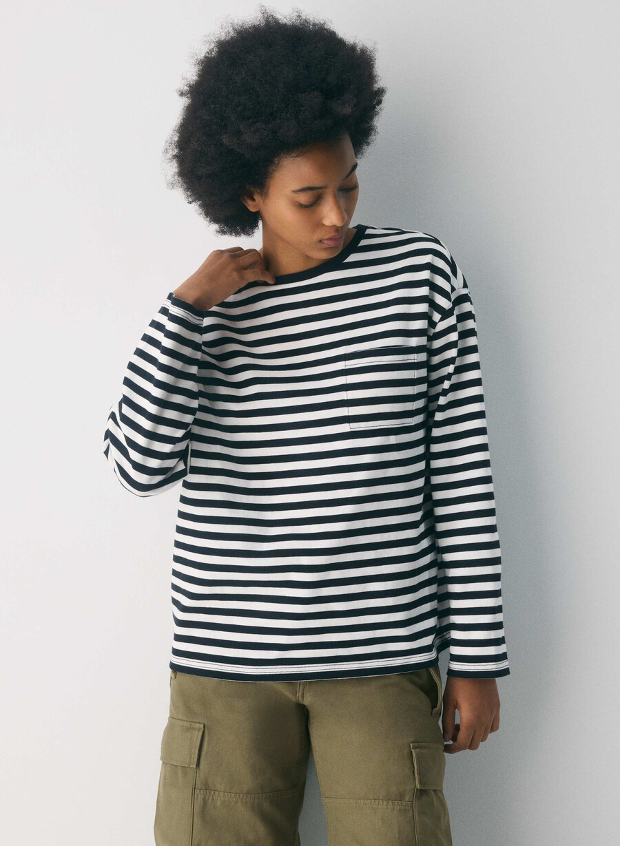 mighty cotton fletch langarmshirt hellbirkenfarbenschwarz