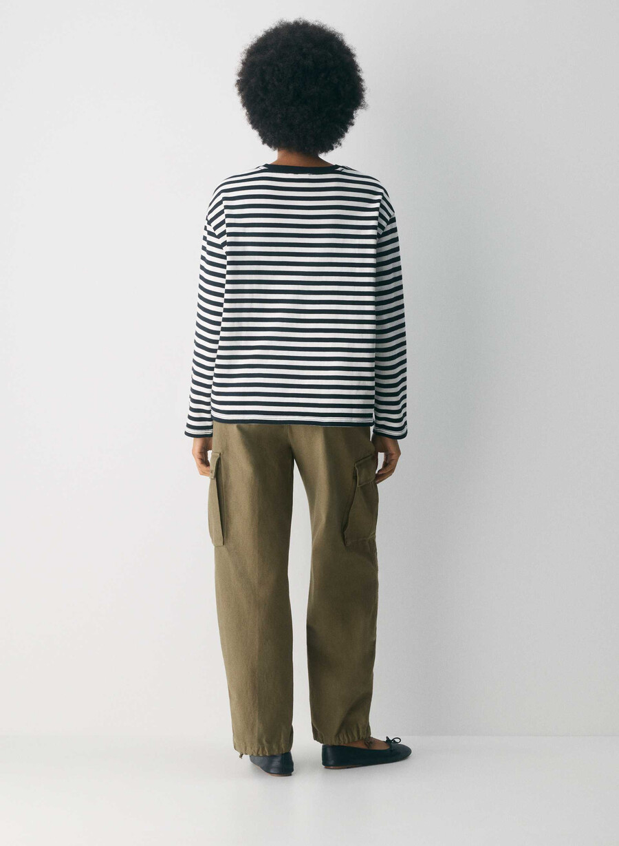 mighty cotton fletch langarmshirt hellbirkenfarbenschwarz