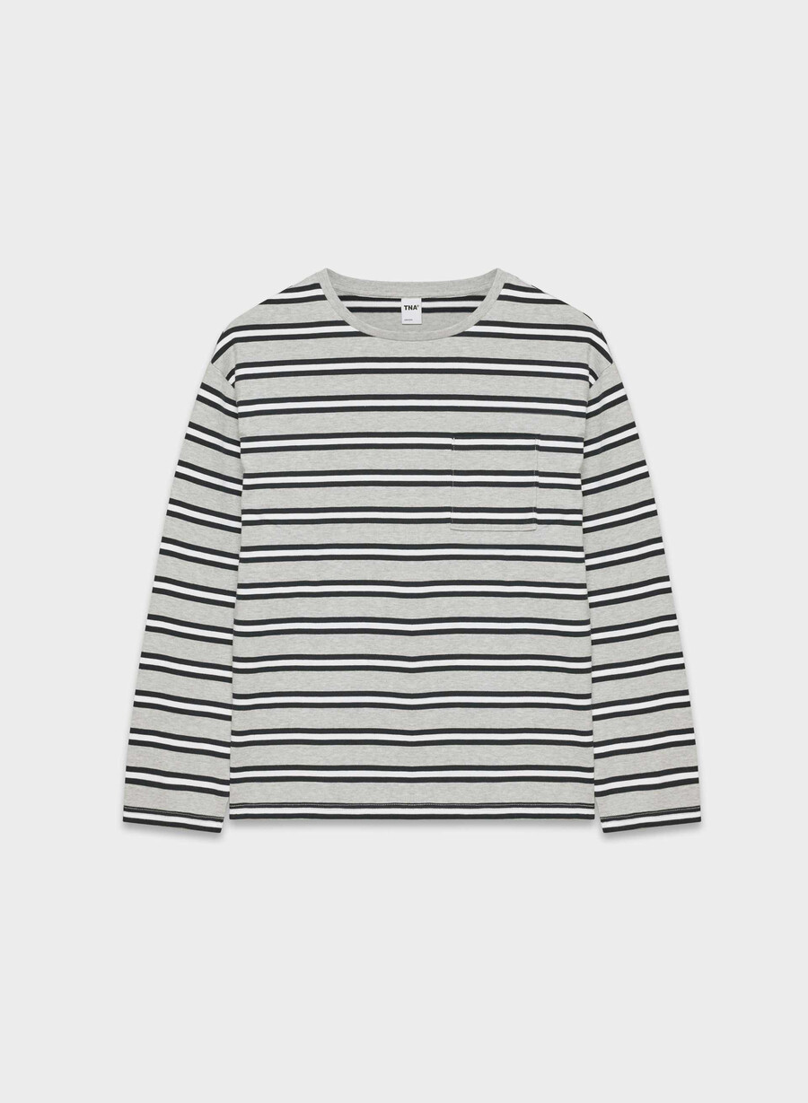 mighty cotton fletch langarmshirt h chrome admiral