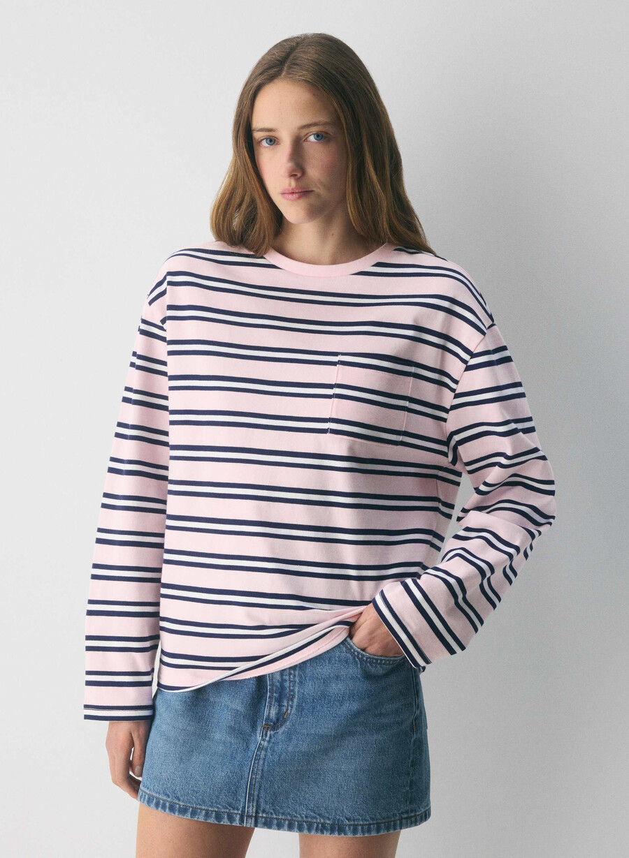 mighty cotton fletch langarmshirt villa pink admiral