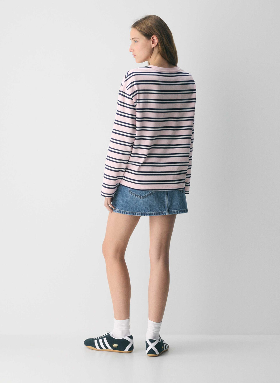 mighty cotton fletch langarmshirt villa pink admiral