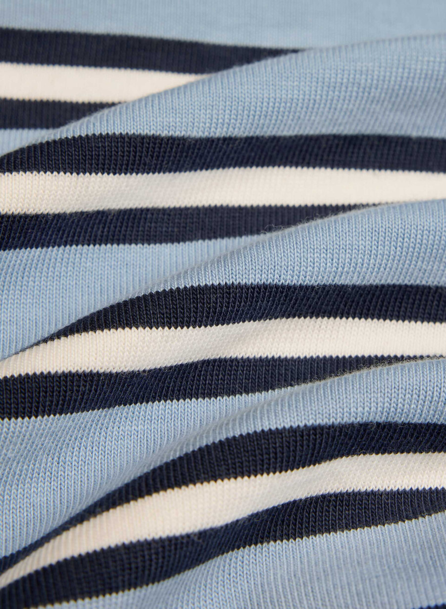 mighty cotton fletch langarmshirt ripple blueadmiral