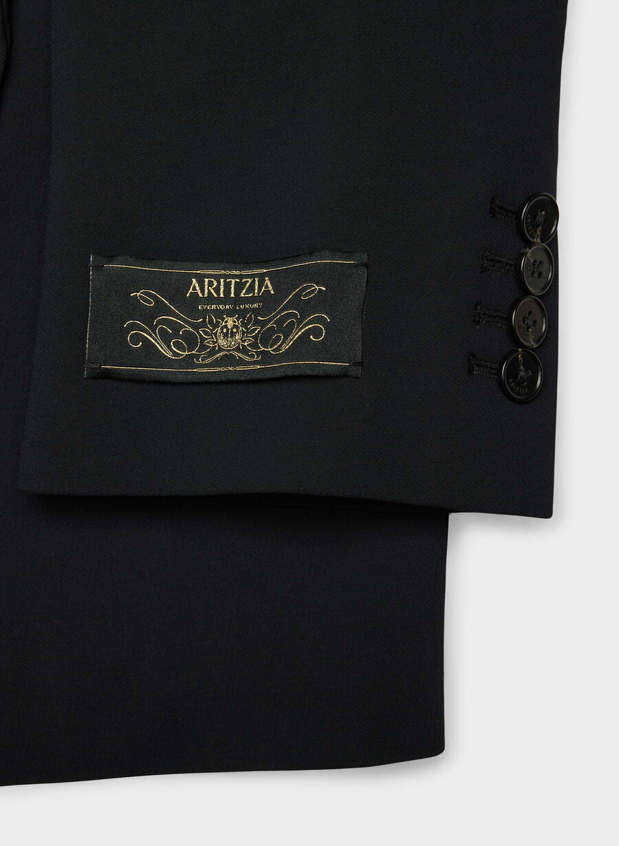 garret blazer - crepette schwarz