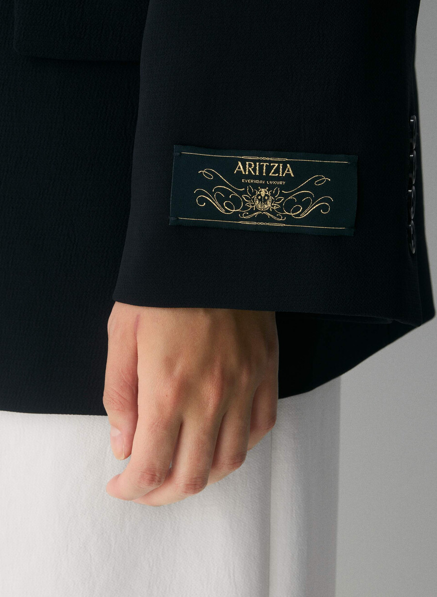 garret blazer - crepette schwarz
