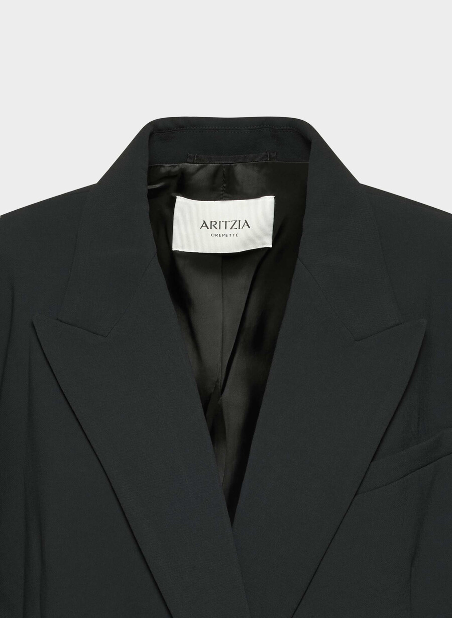 garret blazer - crepette schwarz
