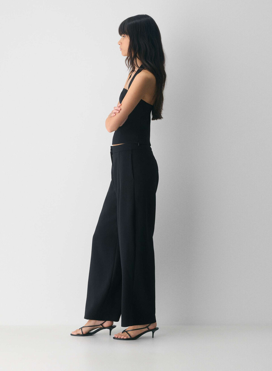 helix barrel pant - crepette schwarz