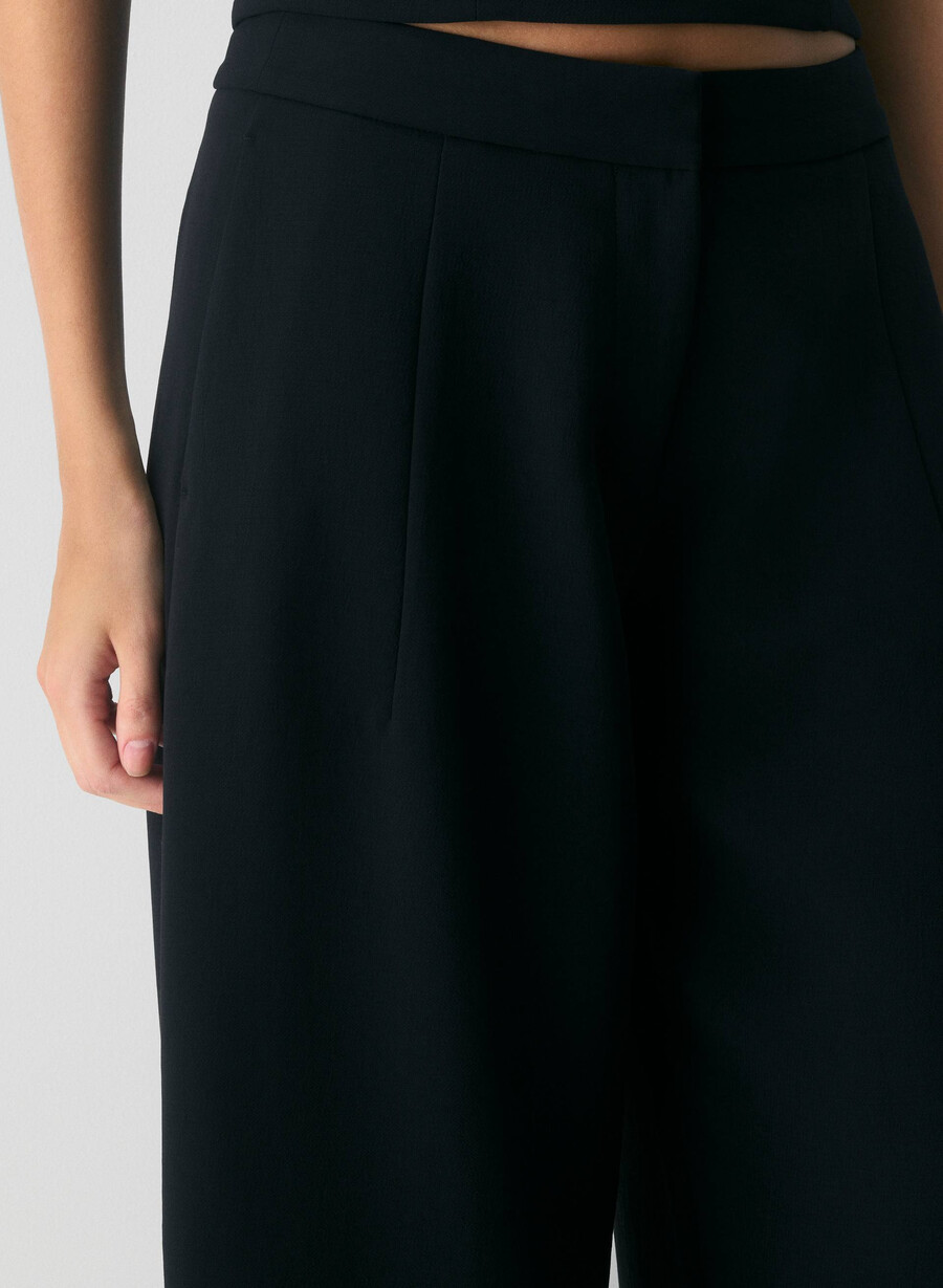 helix barrel pant - crepette schwarz