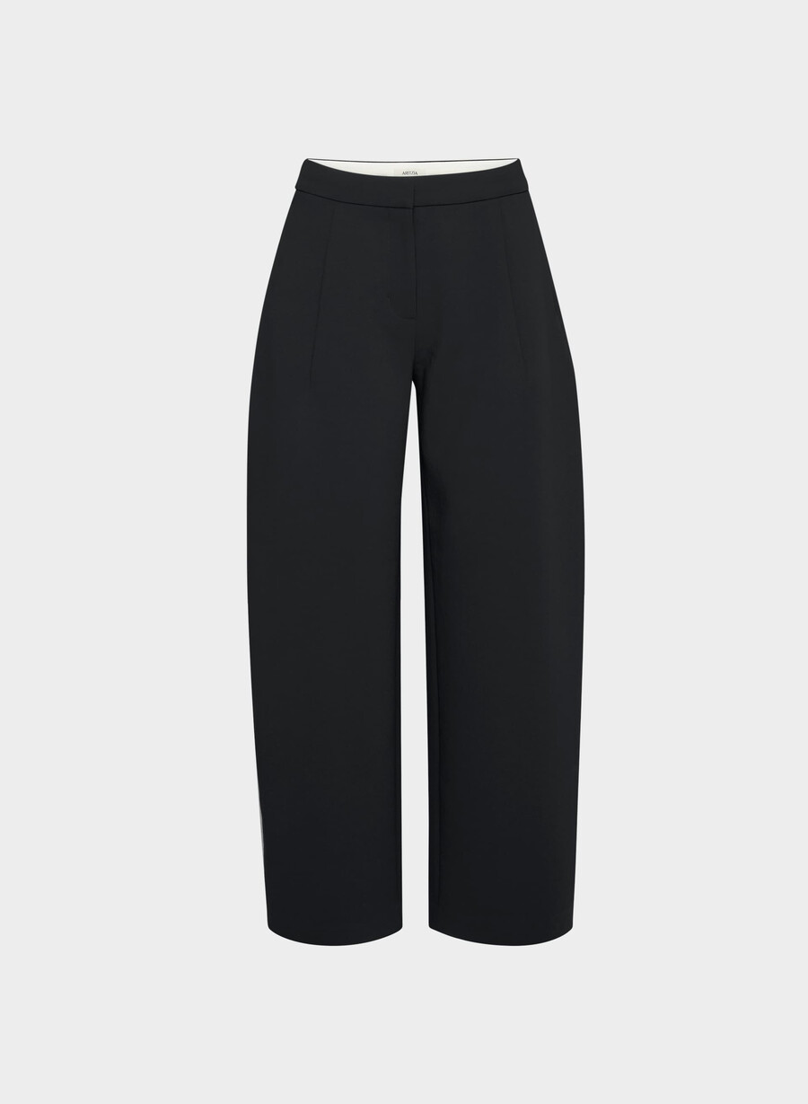 helix barrel pant - crepette schwarz