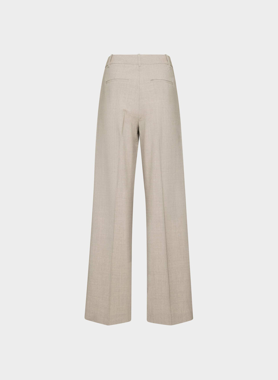 die effortless pant wolle heather light nutmeg